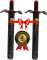 Balaji flame Steel Gas Lighter(Black, Pack of 2)