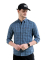 The Indian Garage Co Men’s Checkered Slim Shirt (0620-SH44-31_Blue Small)