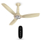 Havells 1200mm Inox Underlight BLDC Ceiling Fan | Remote Controlled, Smart Fan, IoT Enabled, Alexa & Google Home Compatible | 5 Star Rated, Upto 60% Energy Saving, 2 Year Warranty | (Gold Mist)