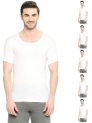VIP Bonus Knit Shrunk Men’s Antimicrobial Cotton Regular Fit Vest for Men | Combo Pack White